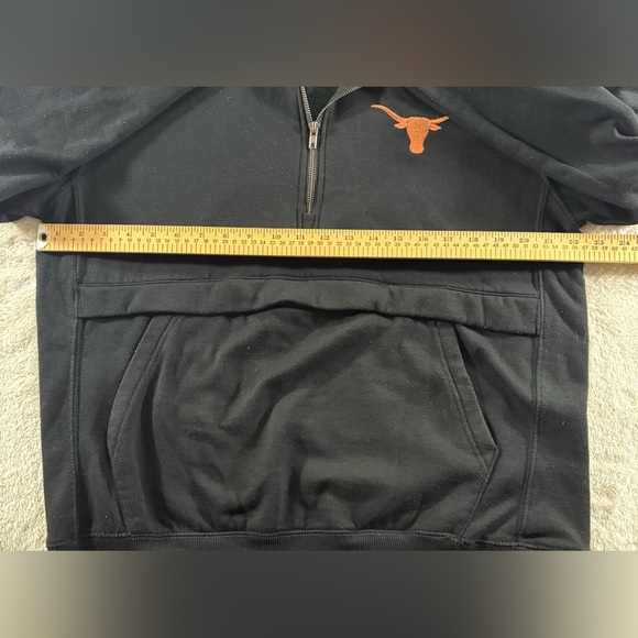 Colosseum Black and Burnt Orange Texas Longhorn Hoodie (L) - Picture 5 of 7